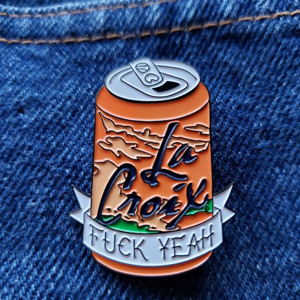 La Croix Enamel Pin